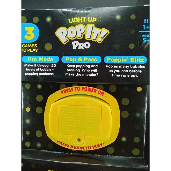 Pop It! Pro The Light-Up Pattern-Popping Game Fun For Ages 5+ With 3 Game Modes - Picture 3 of 4